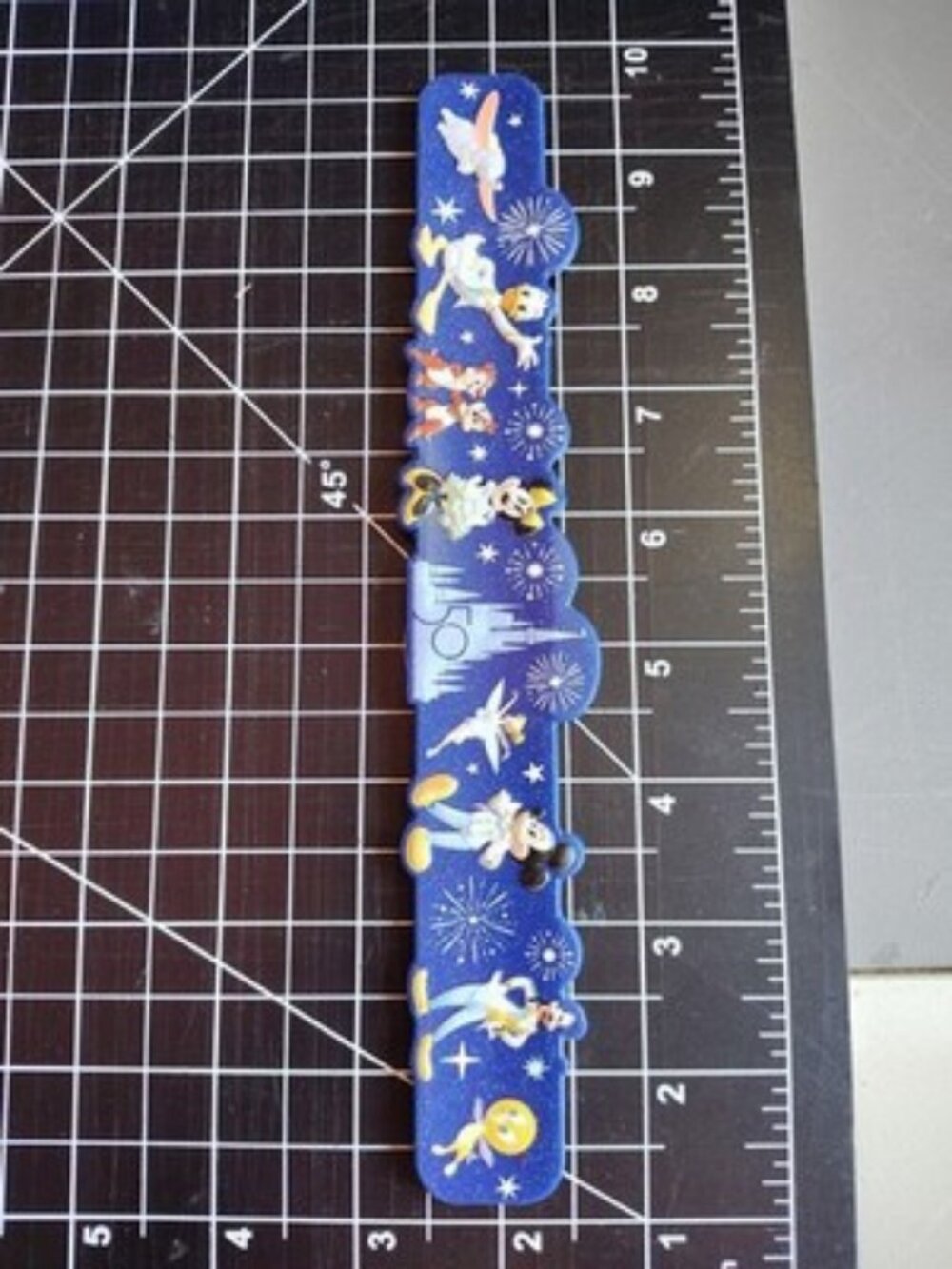 Disney Parks WDW 50th Anniversary Slap Band Bracelet Magical Celebration - NEW